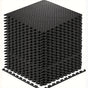 Interlocking Black EVA Fitness Mats Set (20pcs) V1142-LP601099557752782