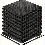 Interlocking Black EVA Fitness Mats Set (20pcs) V1142-LP601099557752782