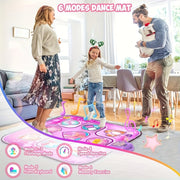Kids LED Musical Dance Mat with 6 Game Modes V1142-LP601099565443914