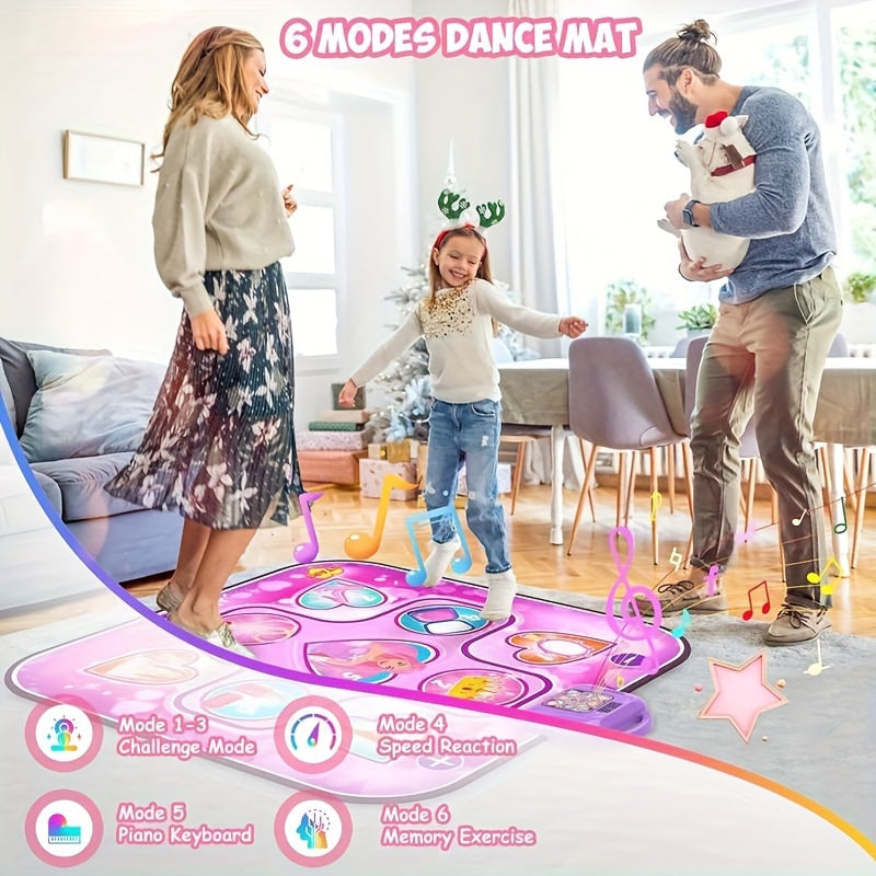 Kids LED Musical Dance Mat with 6 Game Modes V1142-LP601099565443914