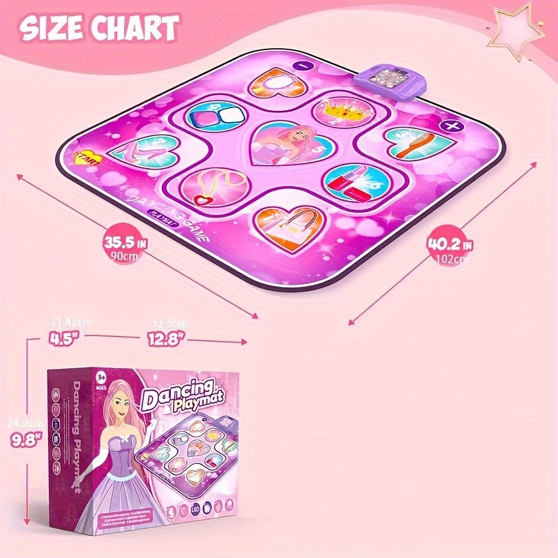 Kids LED Musical Dance Mat with 6 Game Modes V1142-LP601099565443914