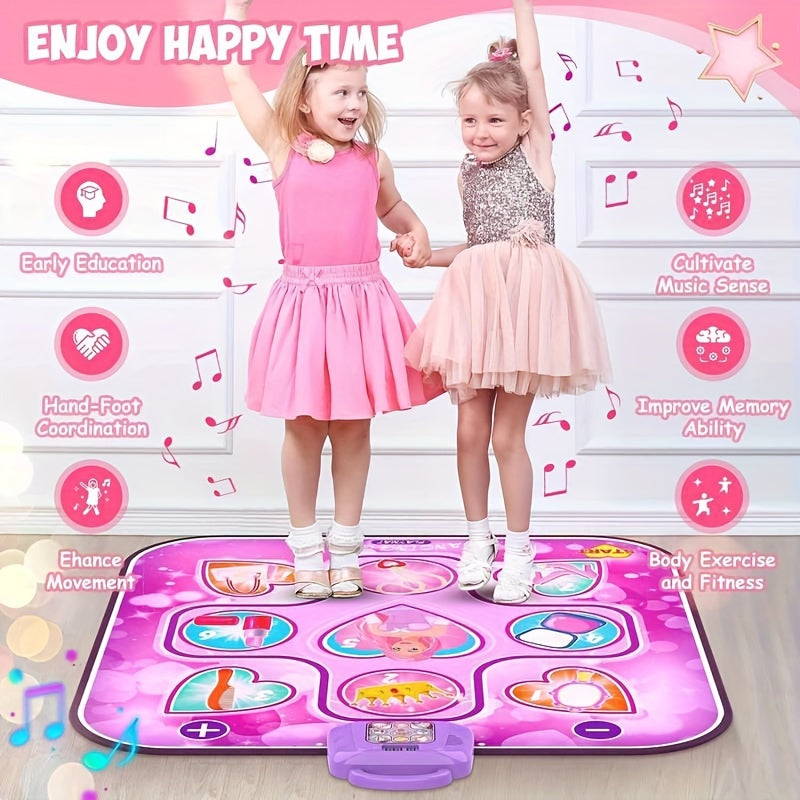 Kids LED Musical Dance Mat with 6 Game Modes V1142-LP601099565443914