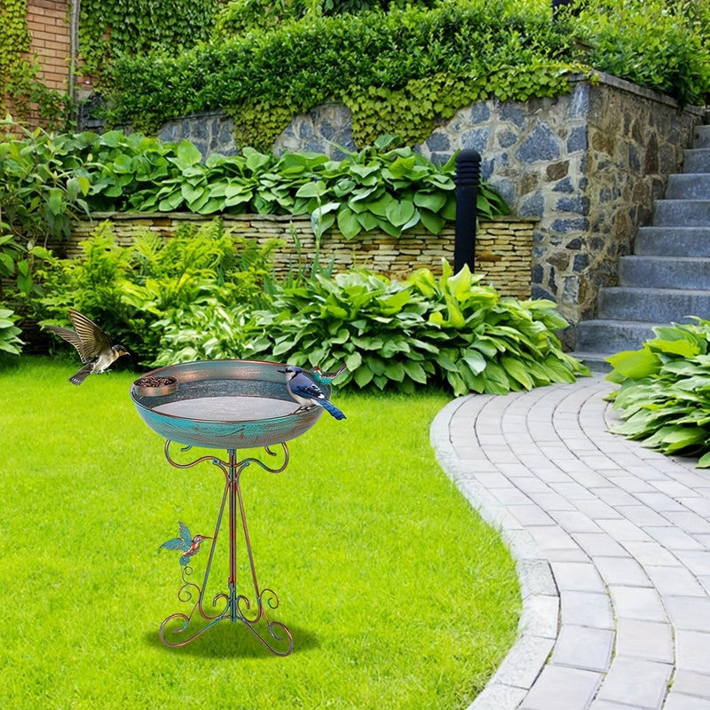 Bird Bath with Feeder Pedestal V1142-LP601099567588354