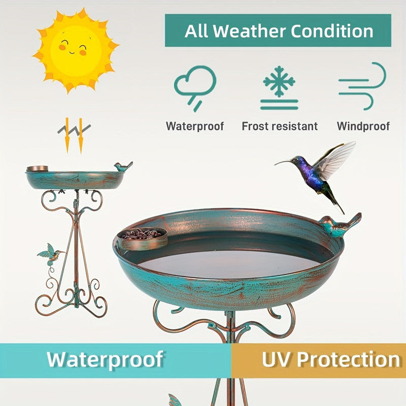 Bird Bath with Feeder Pedestal V1142-LP601099567588354