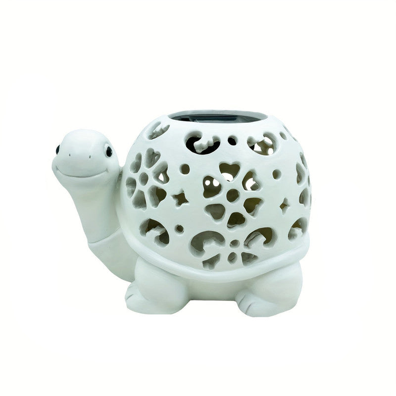Solar Powered Turtle Light Resin Statue V1142-LP601099572504332
