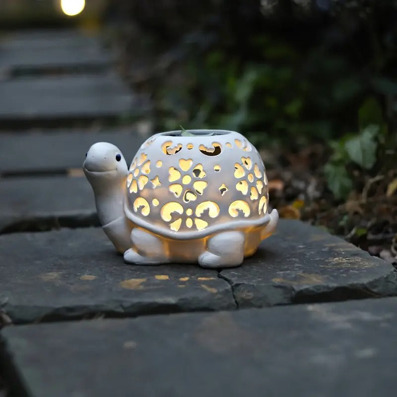 Solar Powered Turtle Light Resin Statue V1142-LP601099572504332