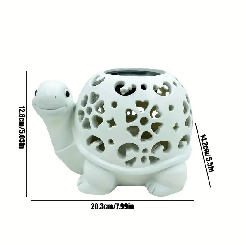Solar Powered Turtle Light Resin Statue V1142-LP601099572504332