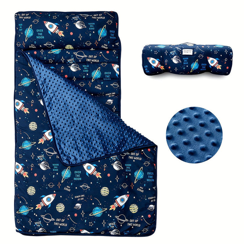 Rocket Pattern Nap Mat for Kids Travel & Daycare V1142-LP601099588424681