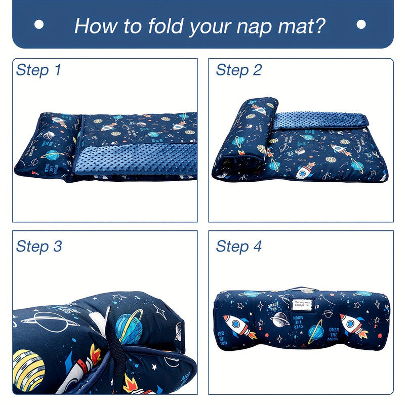 Rocket Pattern Nap Mat for Kids Travel & Daycare V1142-LP601099588424681