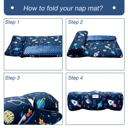 Rocket Pattern Nap Mat for Kids Travel & Daycare V1142-LP601099588424681