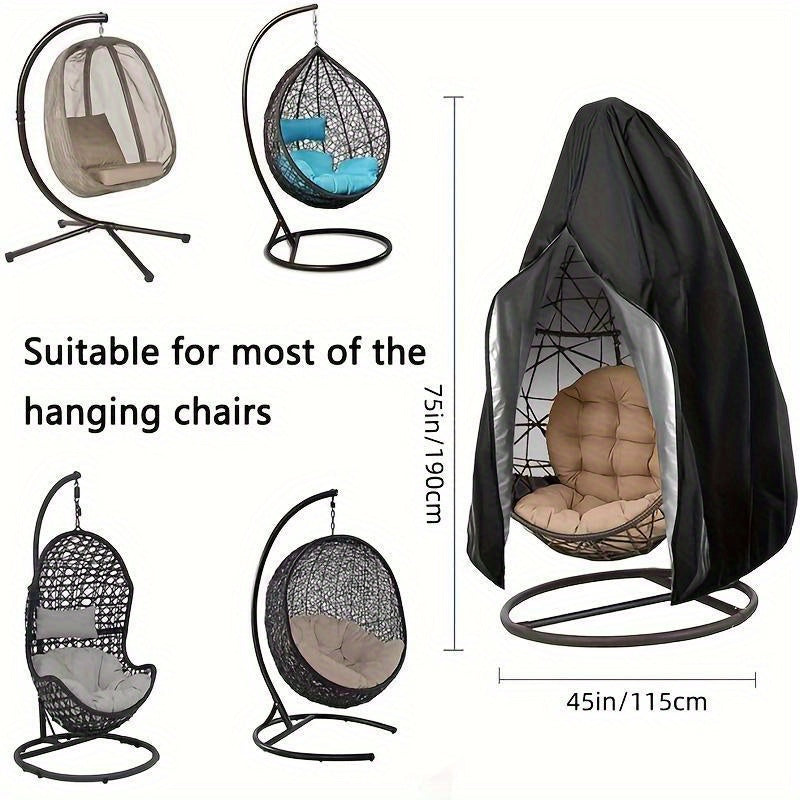 Heavy-Duty Hanging Egg Chair Cover with Zipper Closure V1142-LP601099610079323