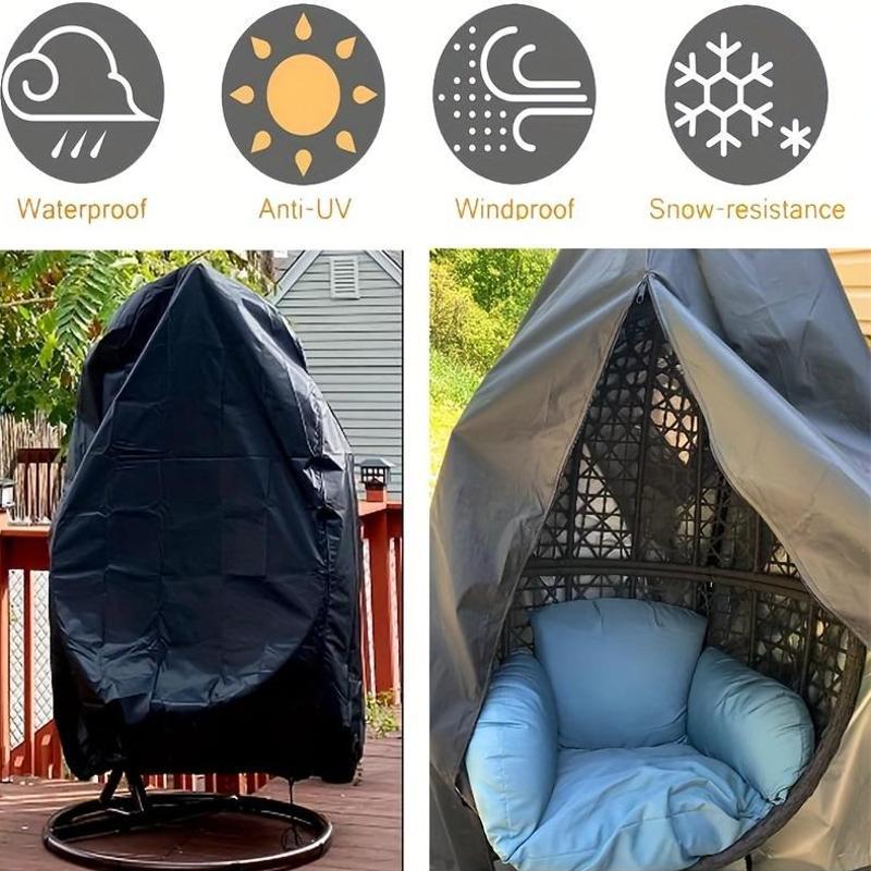 Heavy-Duty Hanging Egg Chair Cover with Zipper Closure V1142-LP601099610079323