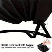 Heavy-Duty Hanging Egg Chair Cover with Zipper Closure V1142-LP601099610079323