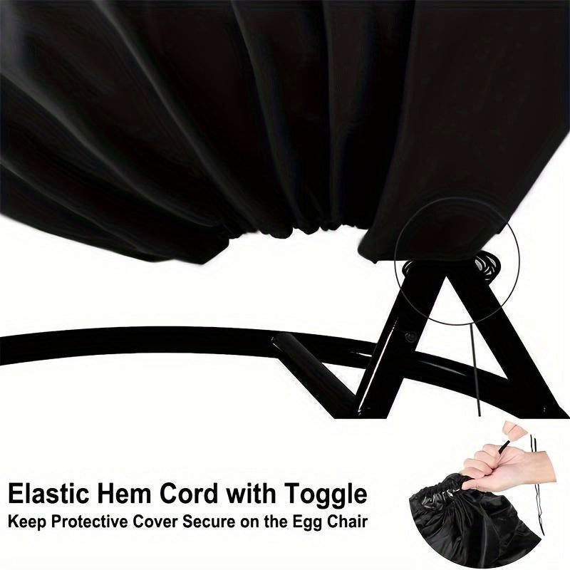 Heavy-Duty Hanging Egg Chair Cover with Zipper Closure V1142-LP601099610079323