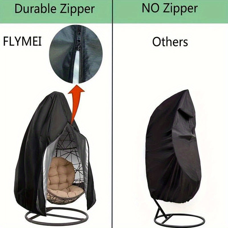 Heavy-Duty Hanging Egg Chair Cover with Zipper Closure V1142-LP601099610079323