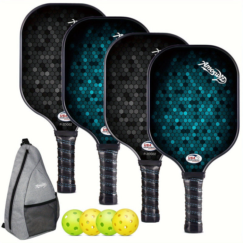 Pickleball Paddle Set 4-Pack Fiberglass Beginners V1142-LP601099612952655