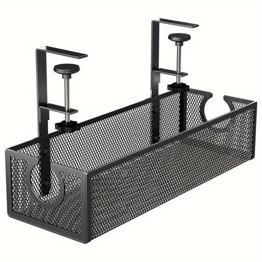 No-Drill Wire Organizer Under-Desk Cable Tray V1142-LP601099623560348