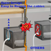 No-Drill Wire Organizer Under-Desk Cable Tray V1142-LP601099623560348