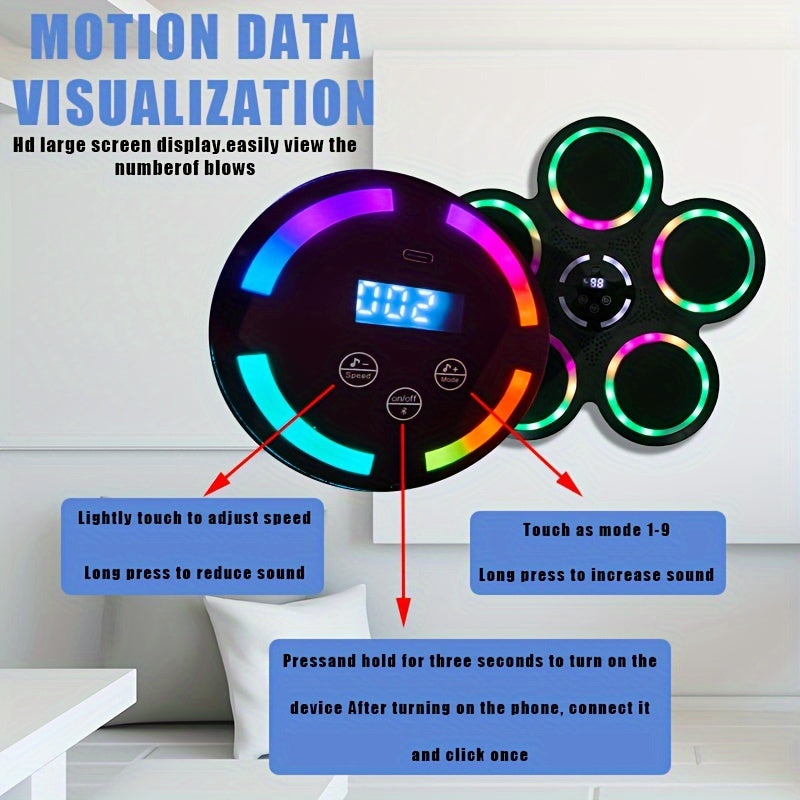 9-Speed Smart Boxing Machine with Wireless Music V1142-LP601099625407768