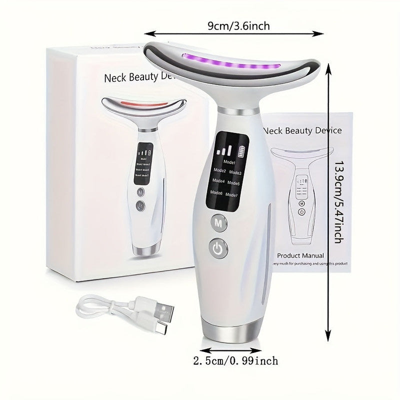 Neck & Face Massager Heated Skincare Tool (7-in-1) V1142-LP601099659247548