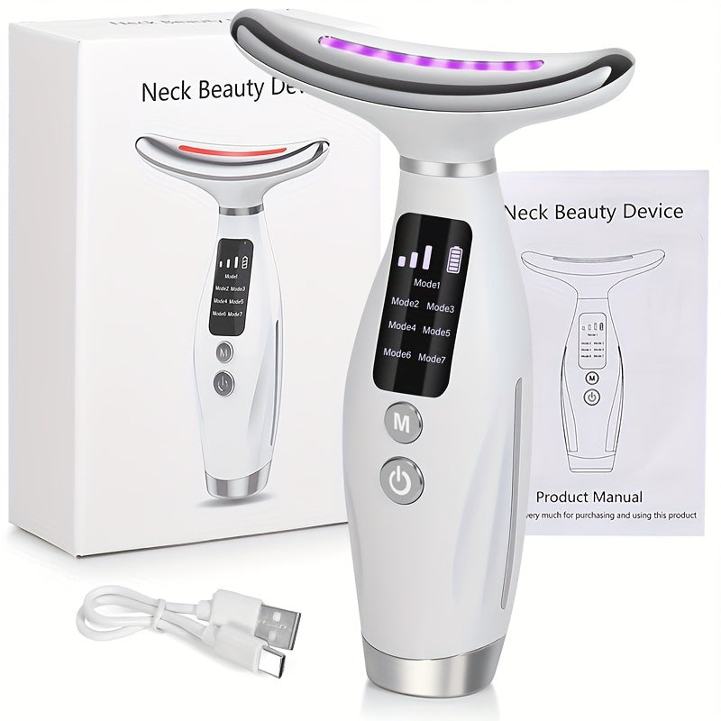 Neck & Face Massager Heated Skincare Tool (7-in-1) V1142-LP601099659247548