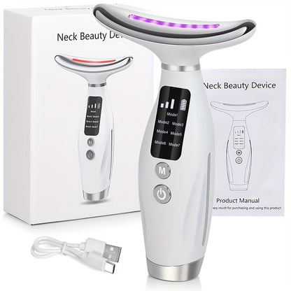 Neck & Face Massager Heated Skincare Tool (7-in-1) V1142-LP601099659247548