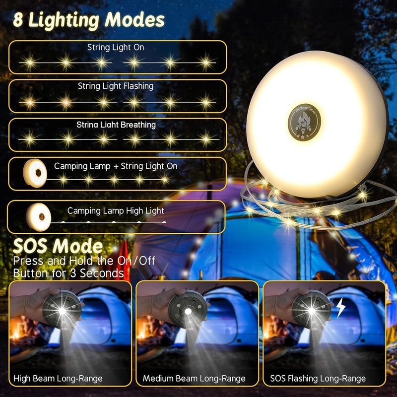 Rechargeable Camping String Lights with 5 Modes V1142-LP601099665698254