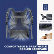 Insulated Sports Backpack 35-Can Blue V1142-LP601099671264884