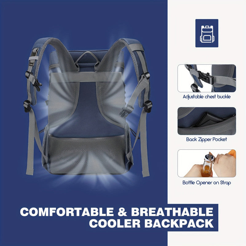 Insulated Sports Backpack 35-Can Blue V1142-LP601099671264884