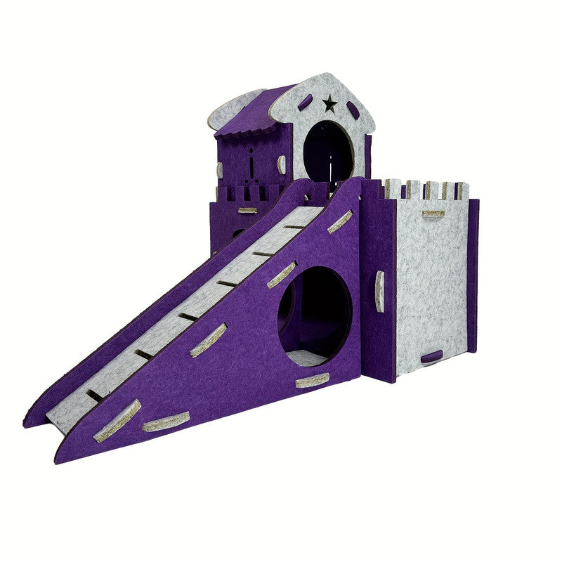 Felt Rabbit Hideaway Bunny Castle Indoor Habitat V1142-LP601099692200062