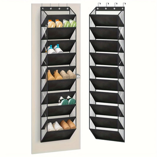 10-Tier Over-the-Door Foldable Shoe Organizer V1142-LP601099717158487