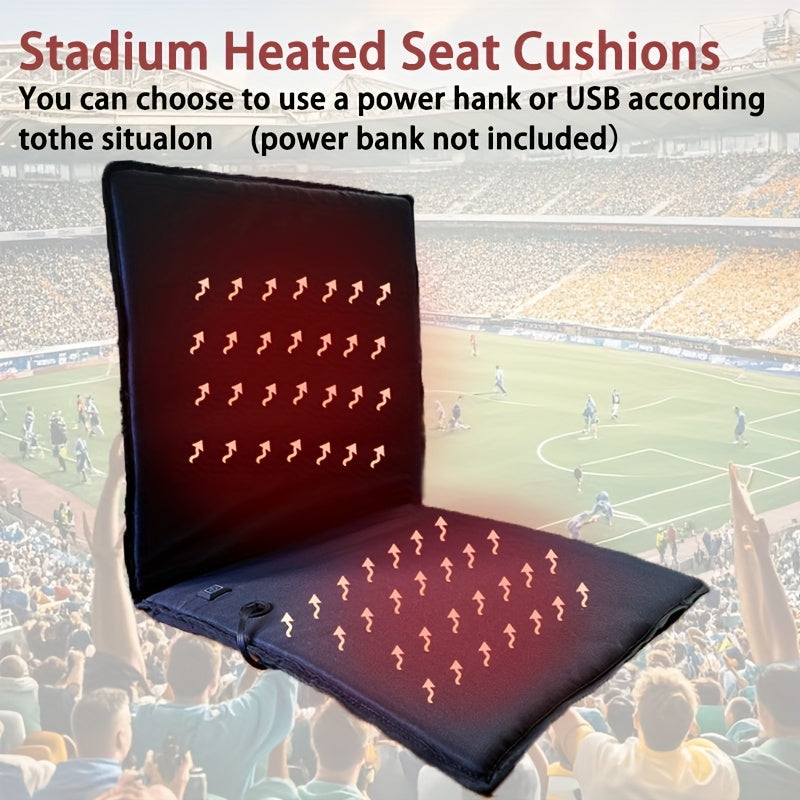 Portable Heated Foldable Seat Cushion with USB Power V1142-LP601099772450298