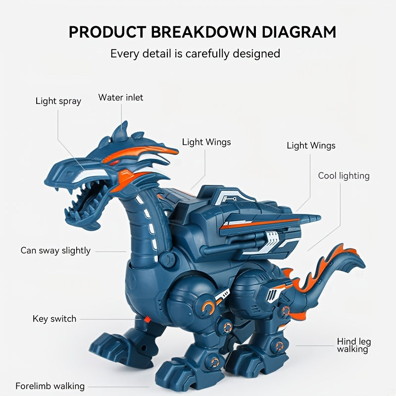 Walking Dinosaur Toy with Lights V1142-LP601099783889102