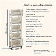 Mobile Bookshelf Office Cart (5-Tier) V1142-LP601099801514802