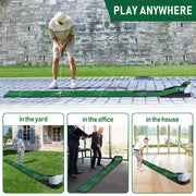 Golf Putting Mat Set with Ball Return System V1142-LP601099803951907