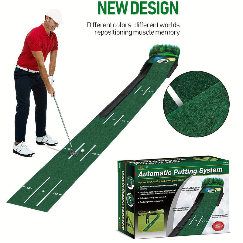 Golf Putting Mat Set with Ball Return System V1142-LP601099803951907