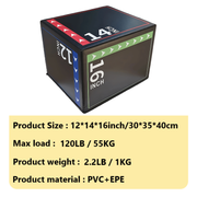 Fitness Jump Box PVC Foam Training V1142-LP601099833042769