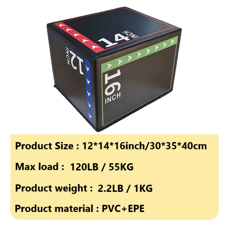 Fitness Jump Box PVC Foam Training V1142-LP601099833042769