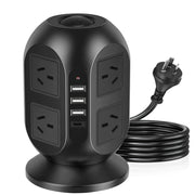 12-in-1 Tower Power Strip with USB V1142-LP601099883618486