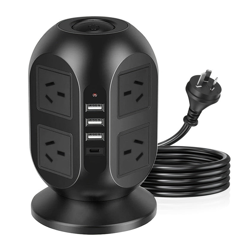 12-in-1 Tower Power Strip with USB V1142-LP601099883618486