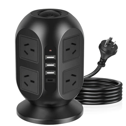 12-in-1 Tower Power Strip with USB V1142-LP601099883618486