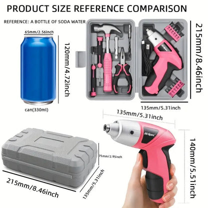 Cordless Electric Screwdriver Tool Set V1142-LP601099909280562