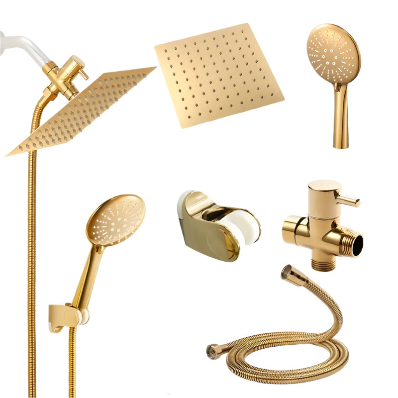 Golden Rainfall Shower Head Handheld Combo Set V1142-LP601099937051399