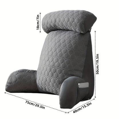 Cool Latex Reading Pillow with Armrests & Pockets V1142-LP601100076058655