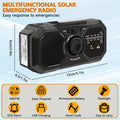 Emergency Radio Solar Hand Crank USB Power Bank V1142-LP601100094297331