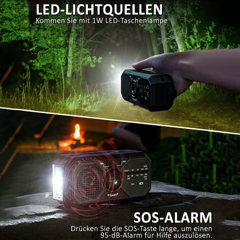 Emergency Radio Solar Hand Crank USB Power Bank V1142-LP601100094297331