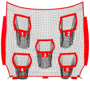 Football Outdoor Target Throwing Net with 5 Pockets V1142-LP601100109045779