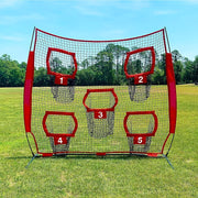 Football Outdoor Target Throwing Net with 5 Pockets V1142-LP601100109045779