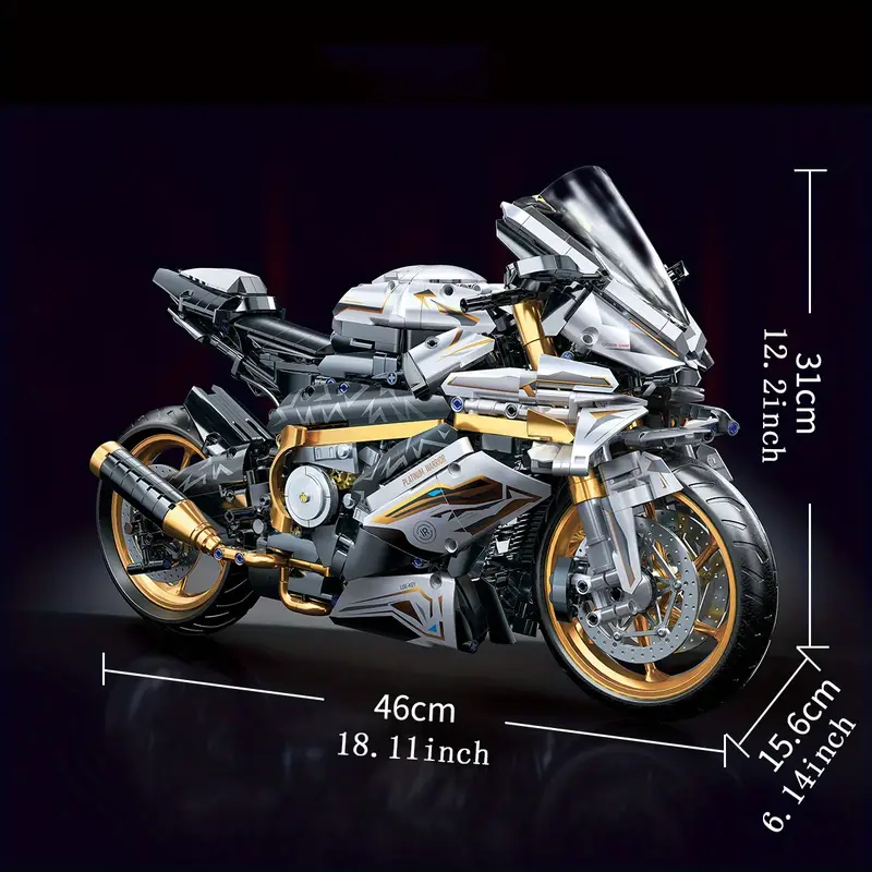 Motorcycle Blocks Model for Teens & Adults V1142-LP601100124450882