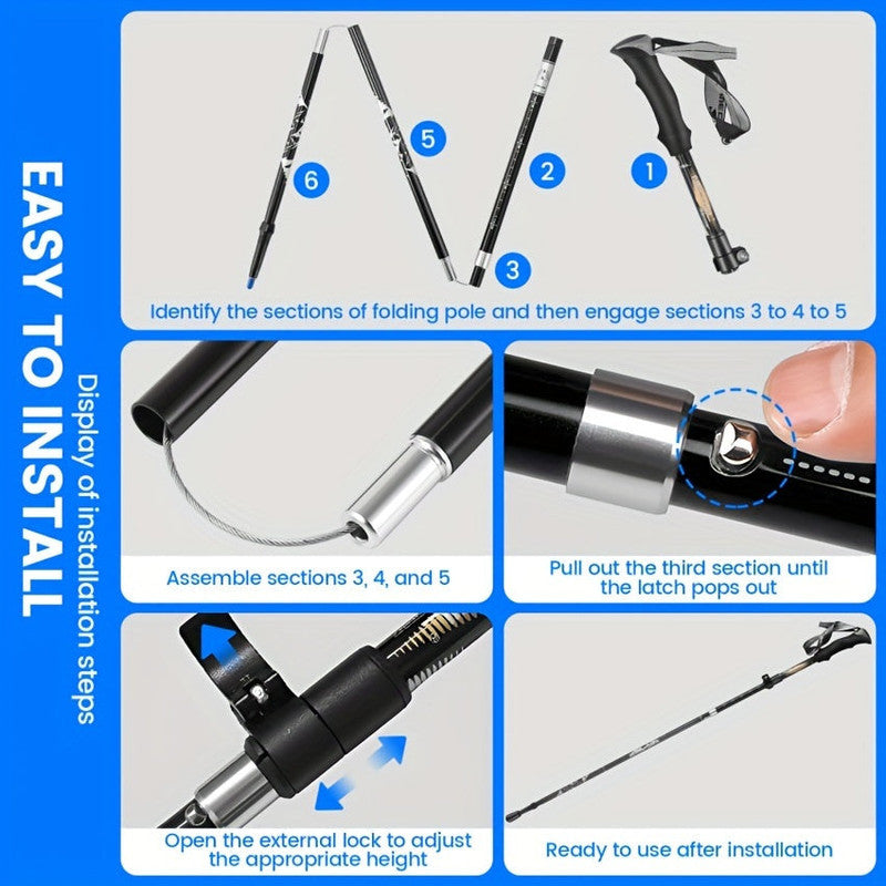 Aluminum Trekking Poles for Hiking V1142-LP601100172866138